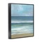 Stupell Industries Calming Blue Waves Impression Framed Giclee Design by Sally Swatland